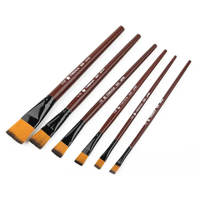 6-Piece Artist Nylon Paint Brush Set 1