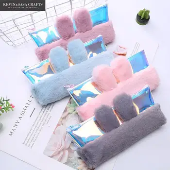 

Iridescent Laser Pencil Case Quality PU School Supplies Stationery Gift Pencilcase School Cute Pencil School Tools