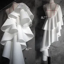 0,45 м* 1,6 м/шт. Рубашка ткань полиэстер черный и белый матовый саржевое платье ткань нордическая ткань структура