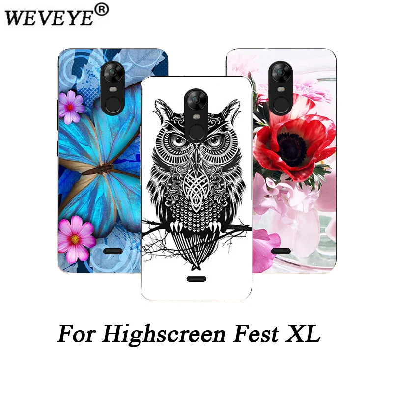 Чехол с рисунком для Highscreen Fest XL TPU DIY с красивым цветочным принтом животные башни Дизайн чехол для Highscreen Fest XL