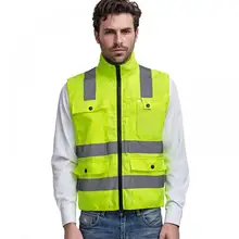 Светоотражающий Жилет креативный эластичный прочный защитный жилет одежда для полиции Сигнальная рабочая одежда Строительная куртка безопасность