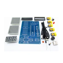 DIY Kit Electronics MCU Game for Tetris/Snake/Plane/Racing Dot Matrix Experiment Electronica Game Learning Kits Creative Retro