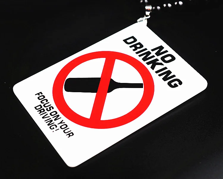 Автомобильный подвесной акриловый без Предупреждение о запрете курения знак творчески авто Интерьер Зеркало заднего вида JDM украшения Аксессуары