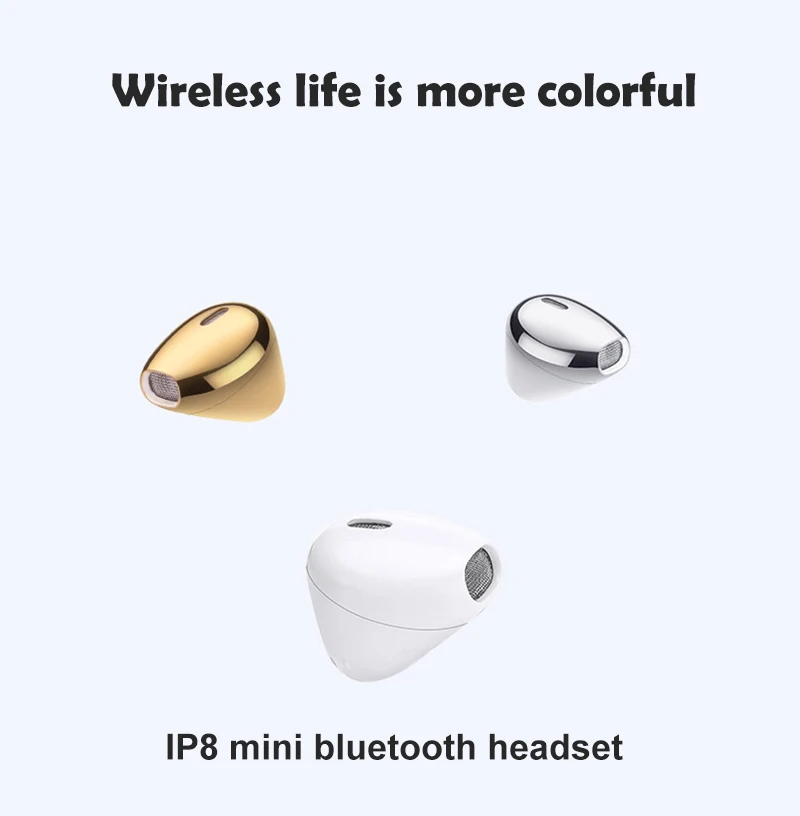 IP8X I7 TWS Мини одно ухо беспроводные Bluetooth наушники невидимые стереонаушники Bluetooth гарнитура с микрофоном для iPhone Xiaomi