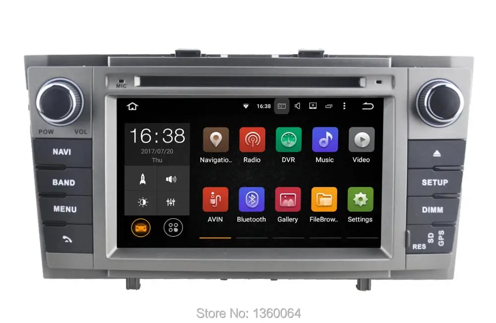 Sale Nedehe 2G RAM Quad core Android 7.1 Car DVD For Toyota Avensis 2009 2010 2011 2012 2013 car radio head unit gps navigation wifi 2