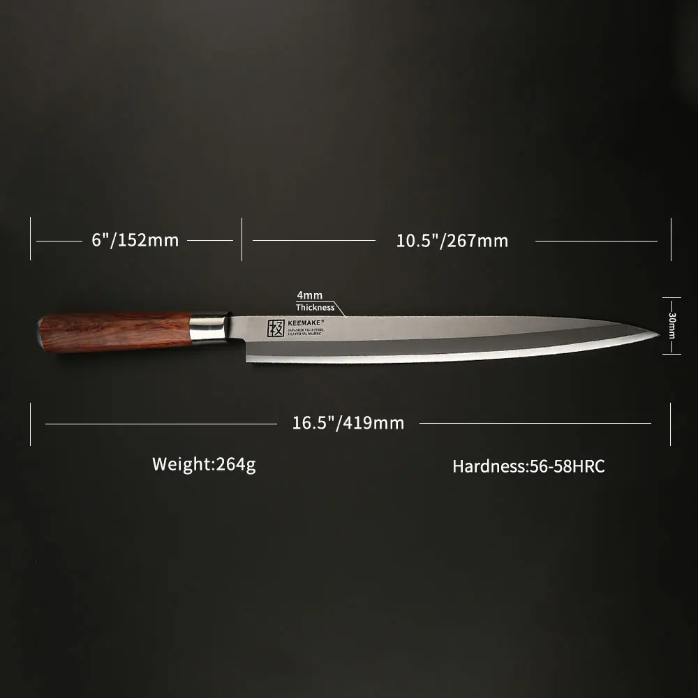 Нож шеф повара сашими SUNNECKO VG10 10 5 дюйма кухонные ножи инструмент для резки филе