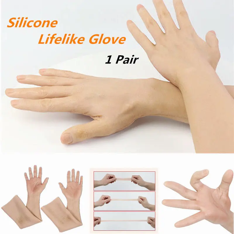 Dokier Realistic Female Silicone Gloves With Skin Texture For Crossdresser