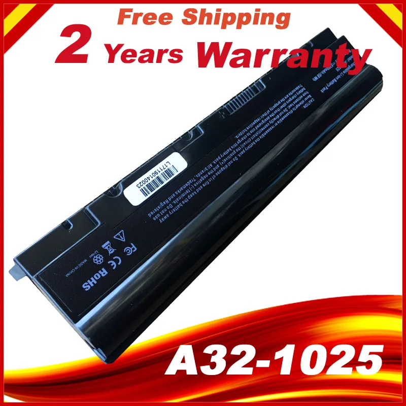 6 ячеек ноутбук Батарея A31-1025 A32-1025 для Asus Eee PC 1225 1215 1025 1025c 1025ce | Компьютеры и офис