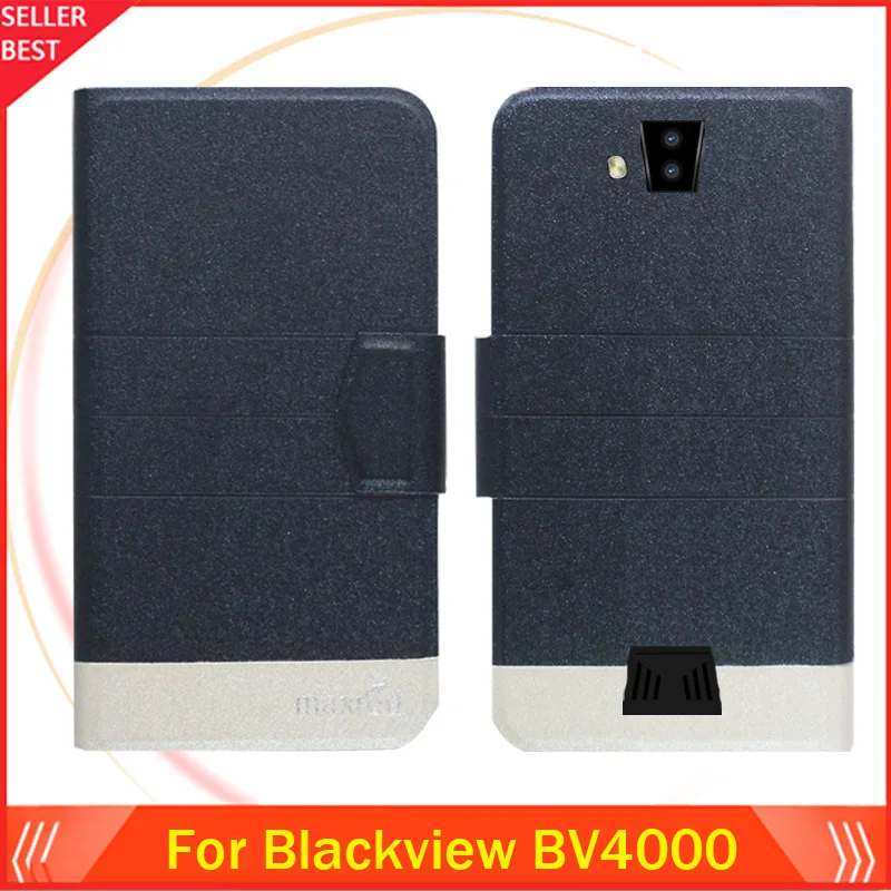 Фонарик горячий! Blackview BV4000 кожаный чехол для телефона роскошный с откидной