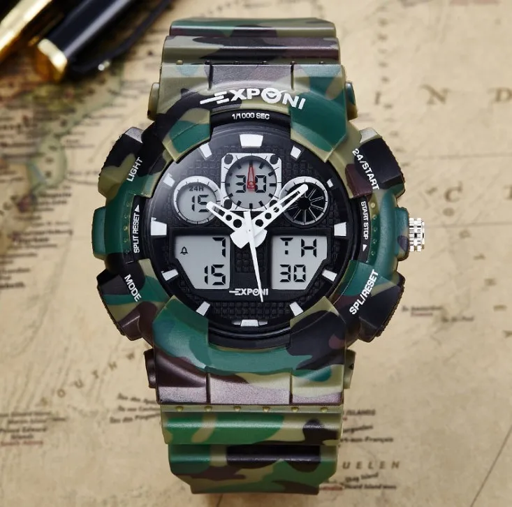

WILBOSONWatch Men Water Resistance 30m Digital Military Multifunction Rubber Band Silicone Sports Watches Male Relogio Masculino
