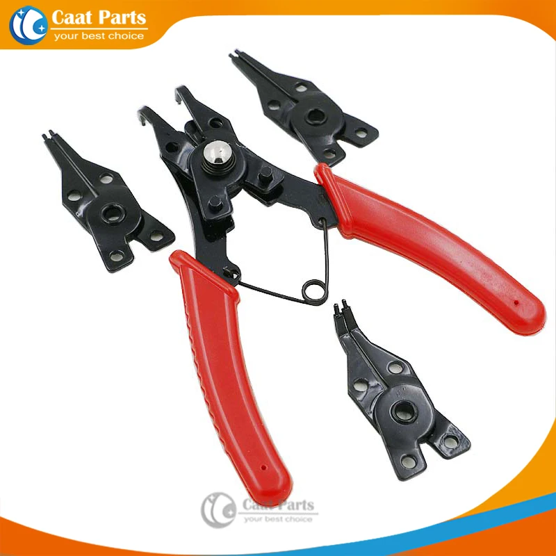 4 in 1 Multifunction Retaining Ring Pliers Circlip Pliers Removable