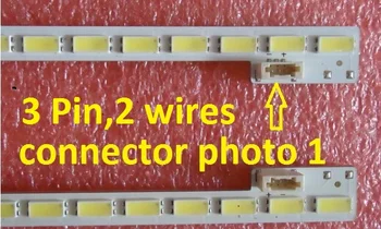

2 Pieces/lot SSL480-3E2K LJ64-03260B LED strip SLED 2012SGS48 7030 64 REV1.0 64 LEDs 520MM,used parts,no with Metal plate