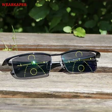 WEARKAPER, солнцезащитные очки с переходом, фотохромные, умные, прогрессивные, Мультифокальные, очки для чтения, женские, близкие к Дальнему, многофункциональные очки