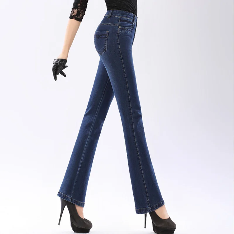 Plus Size Stretch Flare Jeans - Xtellar Jeans Plus Size Stretch Flare Jeans - Xtellar Jeans