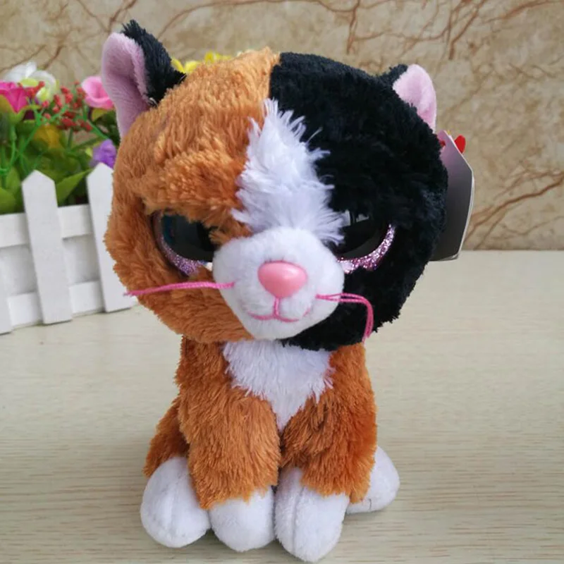 Ty Beanie Boos Big Eyes Owl Unicorn Cat Elephant Penguin Leopard Foxy Dog Rabbit Giraffe Panda Monkey Stuffed Animals Plush Toys