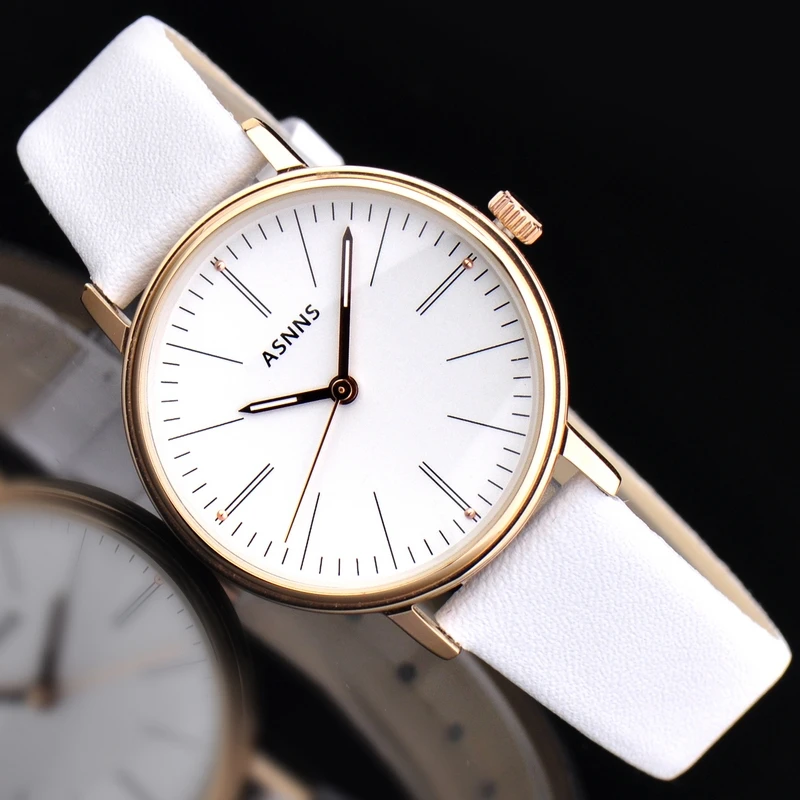 Lady watch fashion couple of tables luminous waterproof leather belt watch quartz watch female watch