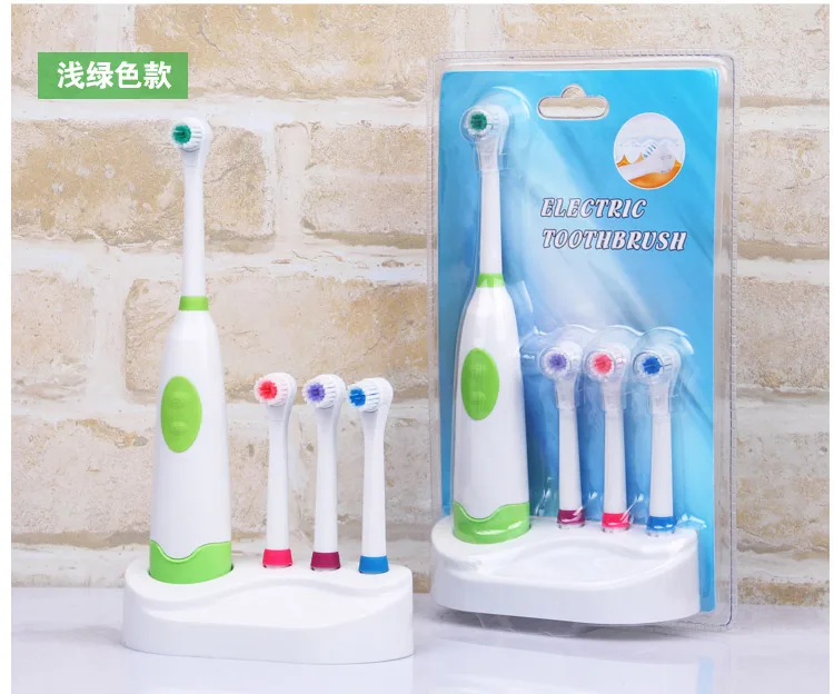 

Electric Toothbrush with 4 Brush Heads Oral Hygiene Dental Care Accessories Electric Toothbrush for Adults & baby&Children