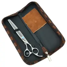 8.0″ Professional Pet Thinning Scissors High Quality Dog Grooming Hair Shears & Bag Animal Hair Tool, LZS0386