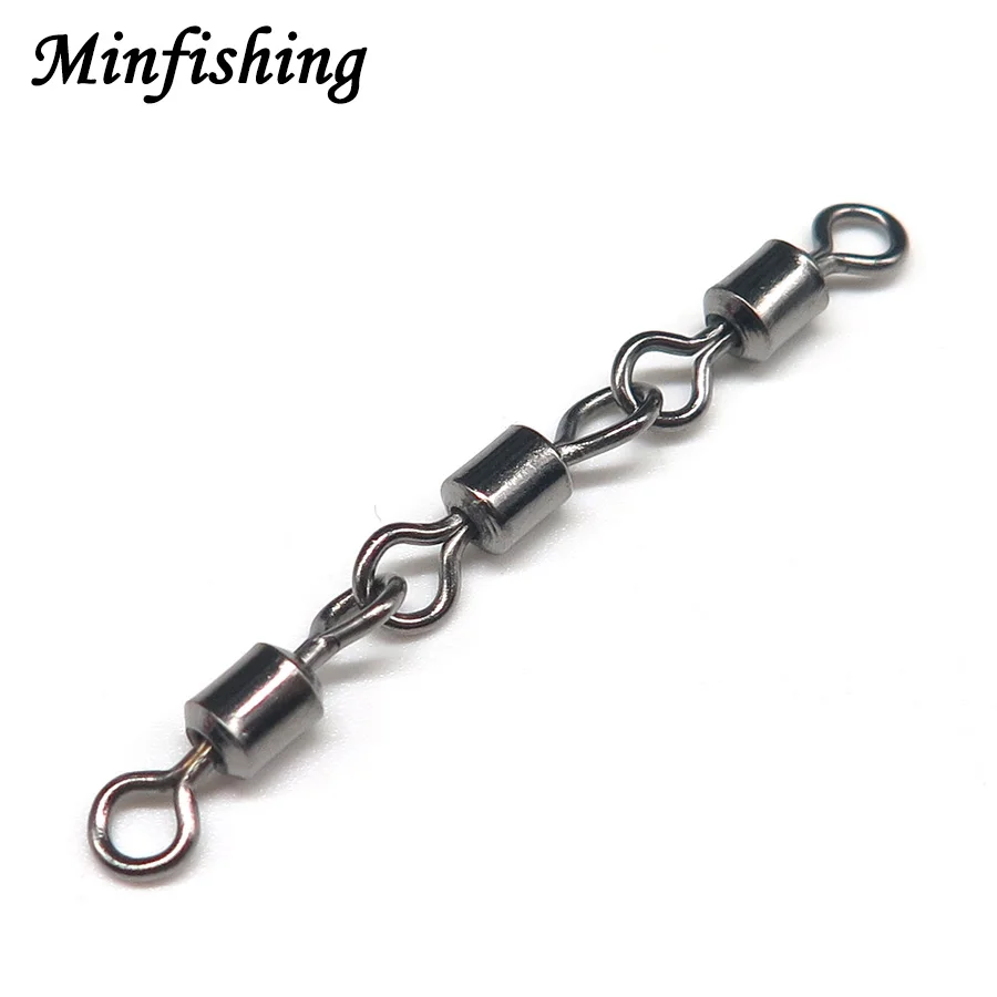 Buy Minfishing 100 pcs 3 Link Fishing Swivel Ball