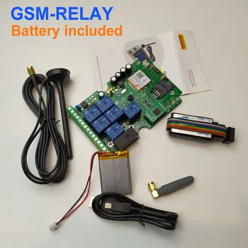 

Seven Relay Real-Time GSM Remote Control board (battery included for power failure alert) App support