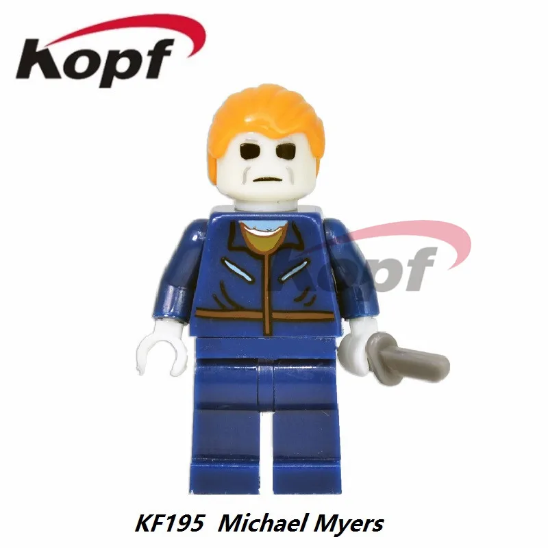 

Michael Myers Carrie Clockwork Orange Hannibal The Horror Theme Movie Antiheroes Bricks Building Blocks Children Gift Toys KF195