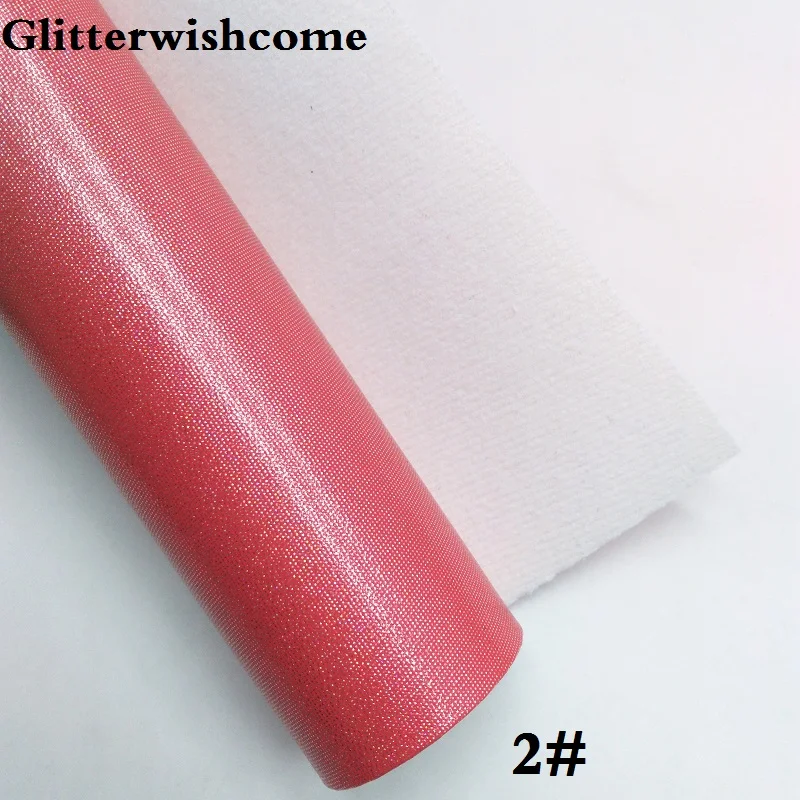 Glitterwishcome 21X29 см A4 размер винил для бантов переливающийся блеск кожа Fabirc искусственная кожа листы для бантов, GM213A - Цвет: 2