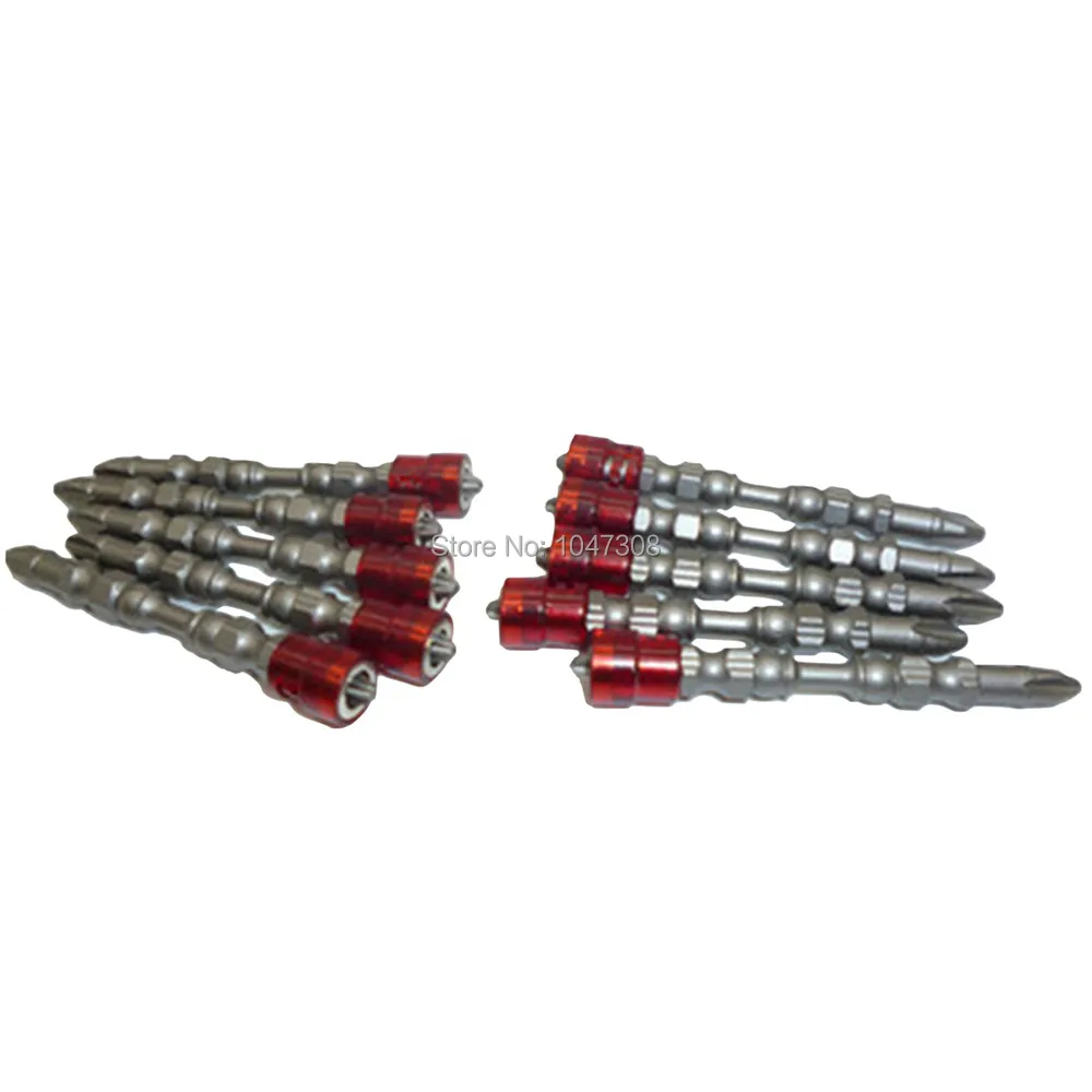 10pcs 65mm PH2 Phillips Plasterboard Drywall Dry Wall Screwdriver Bits Dual Head Drywall Bit Tip