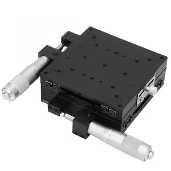 

Geleiderail Linear Rail XY Micrometer Manual Fine-tuning Roller Linear Stages 100*100*40mm Guide Rail Linear