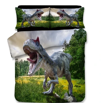 

3D Bedding Set Print dinosaur Duvet cover Print Duvet cover set Bedclothes with Pillowcase fashion bed set Hot Sale bedclothes