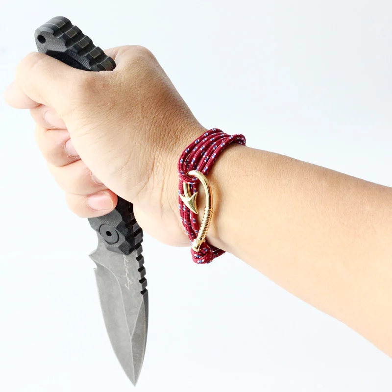 QingGear اليدوية Paracord خطاف قابل للتعديل سوار مع هوك قلادة التكتيكية المظلة حبل سوار QingGear اليدوية Paracord خطاف قابل للتعديل سوار مع هوك قلادة التكتيكية المظلة حبل سوار