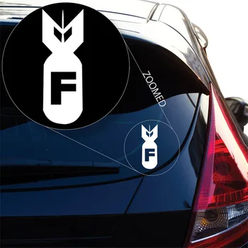 

F Bomb White Sticker Decal Laptop Notebook Die-cut White Sticker Decal tall white pvc vinyl sticker window sticker vinyl
