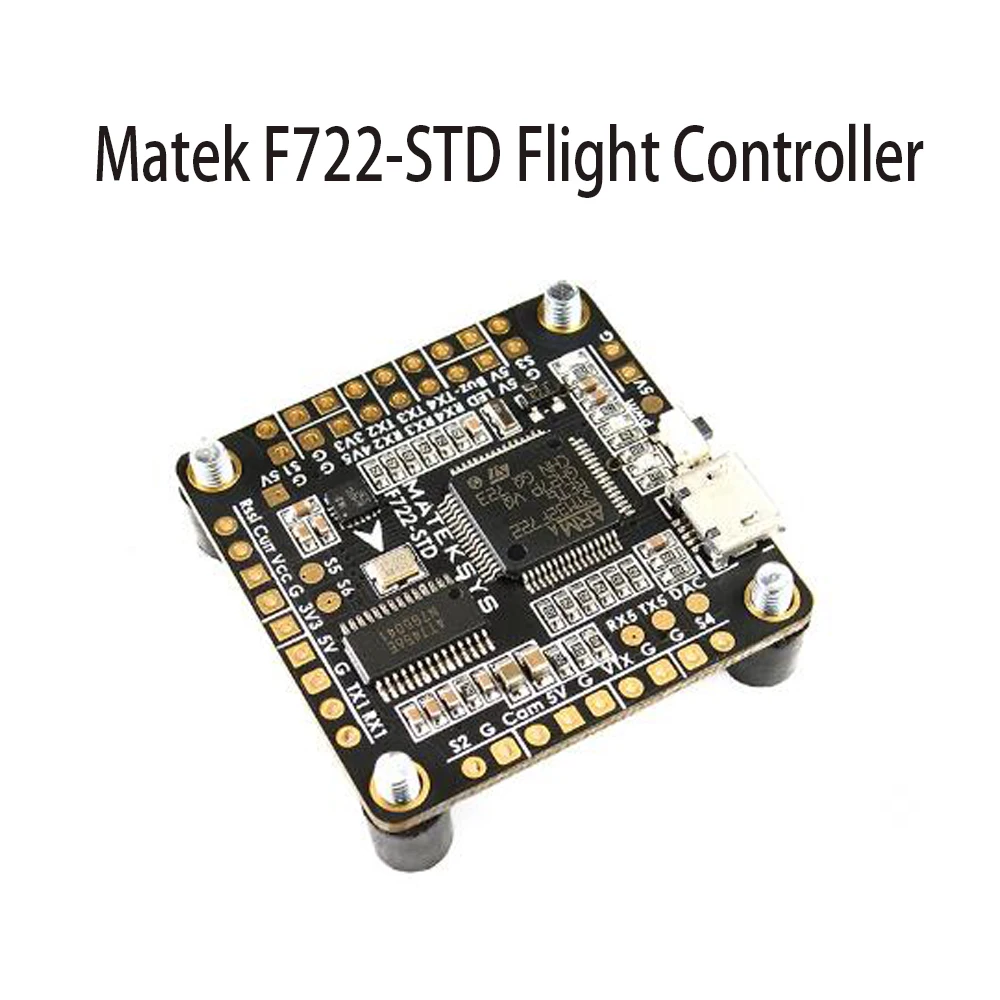 Matek System F722 STD STM32F722 Контроллер полета Встроенный OSD BMP280 барометр для RC моделей