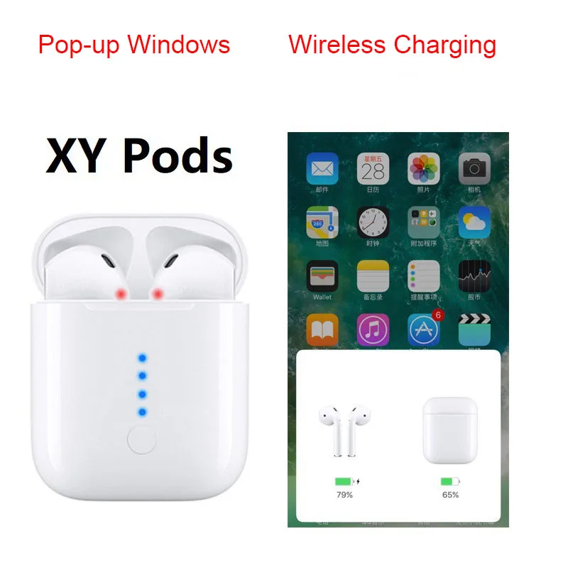 

XY Pods Auto Pairing Bluetooth Earphones Pop-up Window Wireless Headphones Earbud Touch Control Headset PK I10 I12 I30 I60 TWS