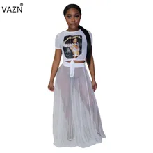 VAZN Новое корейское издание сексуальный стиль Женские однотонные облегающие длинные юбки шифон плиссированные империя Джокер Свободные макси юбки YC1799