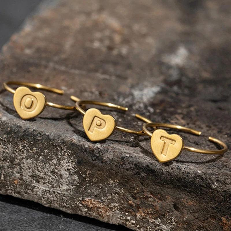 Кольца на палец с надписью из нержавеющей стали для женщин обручальное кольцо