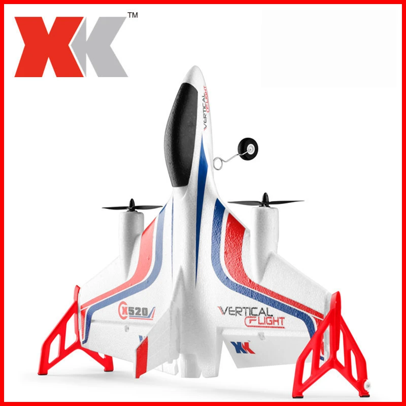 WLtoys XK520 RC самолет планер из пеноматериала 6 каналов бесщеточный вертикальный взлет трюк aeroccraft большой пульт дистанционного управления модель самолета