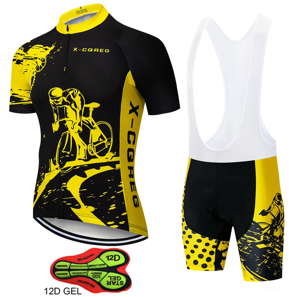 2018 New Top Quality Short Sleeve Men's Cycling Jersey and Bib Shorts Bike Cycling Set Cycling Clothes With 12D GEL Pad Italy