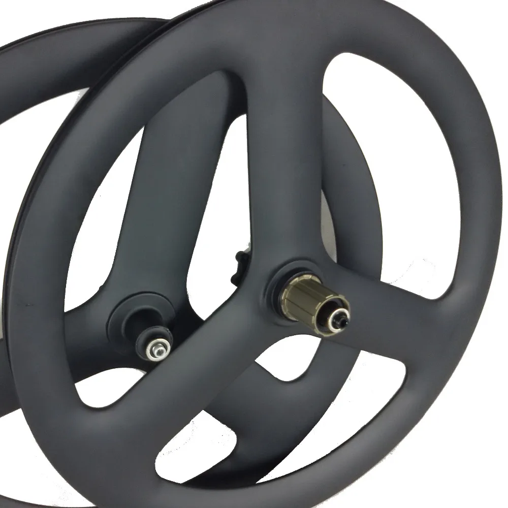 Excellent DIY 20 inch carbon V brake/disc 6 bolts 3 spoke 451 carbon road wheel 23mm width tri spoke wheels track fixed gear 20er wheelset 3 Excellent DIY 20 inch carbon V brake/disc 6 bolts 3 spoke 451 carbon road wheel 23mm width tri spoke wheels track fixed gear 20er wheelset 3