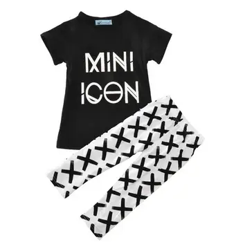 

4sets/lot toddler girls clothing sets Letters Hero Letters short sleeve (shirt+pants) baby kids set 0913 sylvia sis