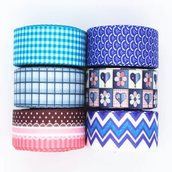 

Edoyoyo 5 Yard/lot 25mm Grosgrain Ribbon For Christmas Birthday Cake 100% Polyester Grosgrain Soft Printed Ribbon