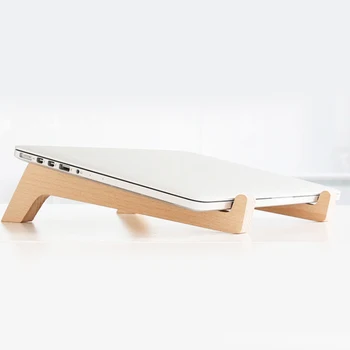 

Portable Wood Rack Desktop Monitor Heighten Stand Computer Dock Holder Laptop Rack Display Bracket for iMac Notebook