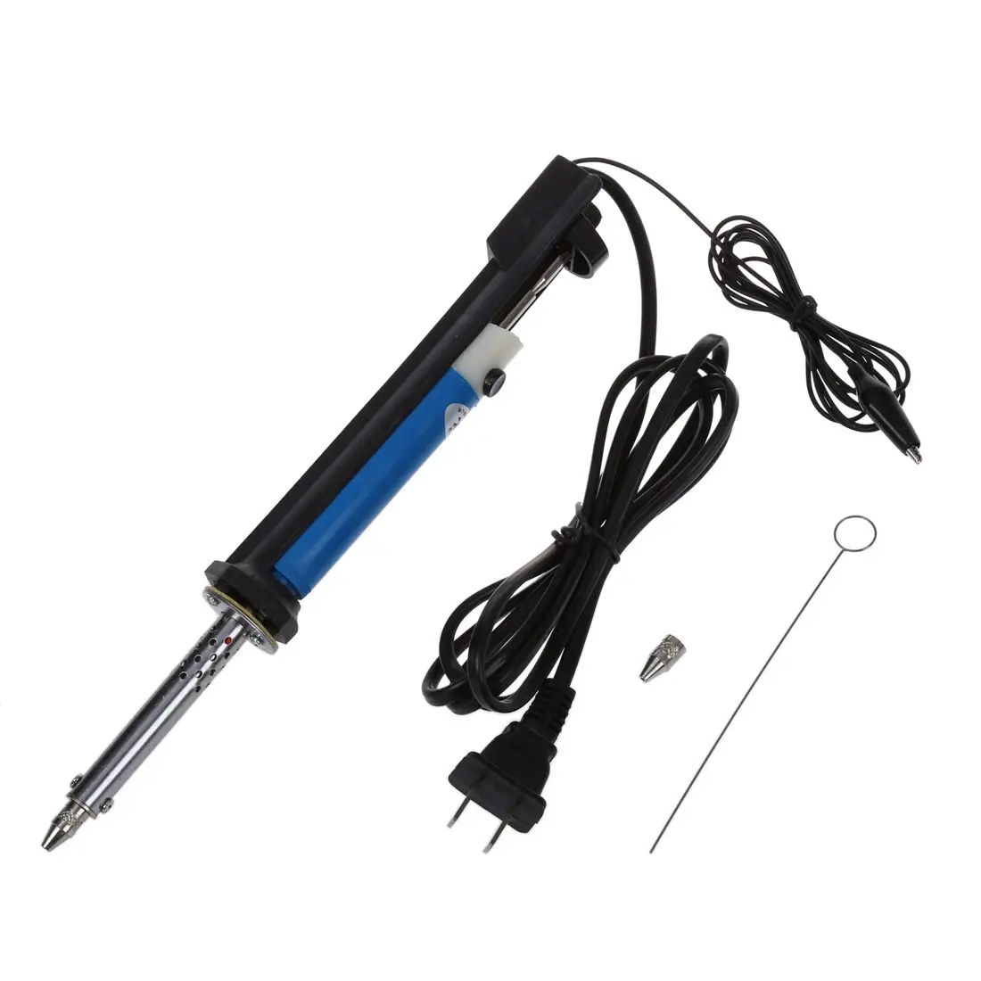 

2in1 30W 220V Soldering Iron PCB Solder Sucker Desoldering PUMP Removal Tool Blue