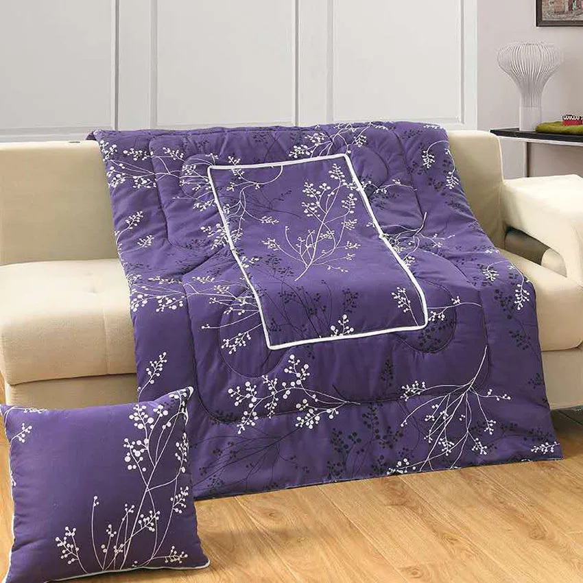

New Dual-use Striped Flower Cartoon Blanket Pillow Modern Minimalist Office Nap Blanket Car Cushion 100*150cm
