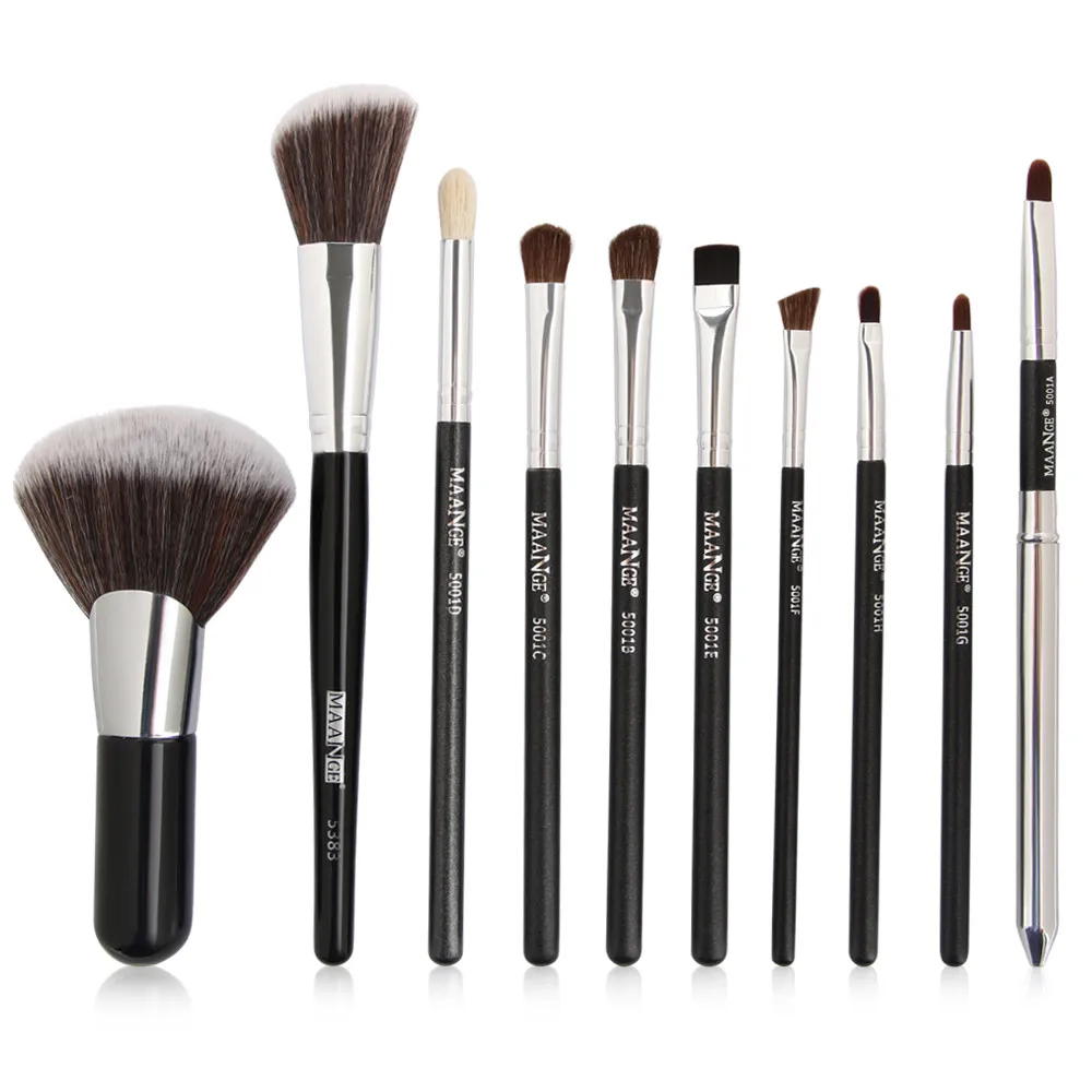 

10Pc Professional Makeup Brushes Kit Powder Foundation Eyeshadow Eyeliner Lip Cosmetic Brush Makeup Brushes Tool L5118