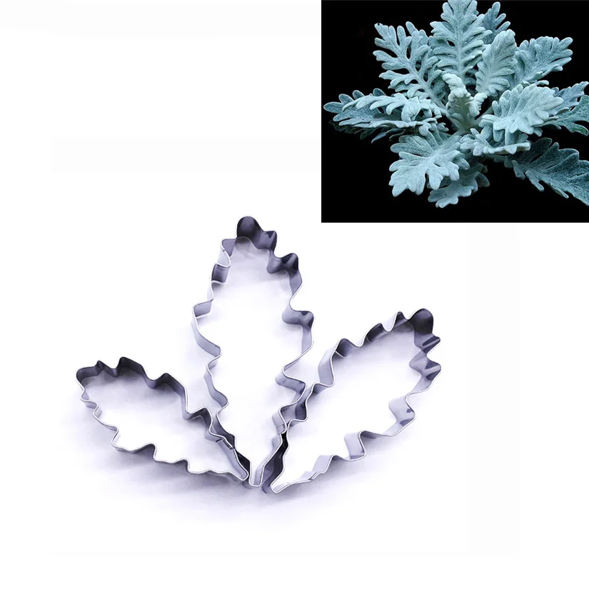 Набор резцов Senecio Cineraria 3 шт./компл. инструменты для украшения тортов из помадки |