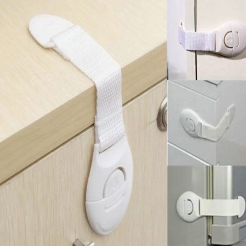 Toddler Baby Safety Lock Kids Drawer Cupboard Fridge Door Lock Plastic Locks 1
