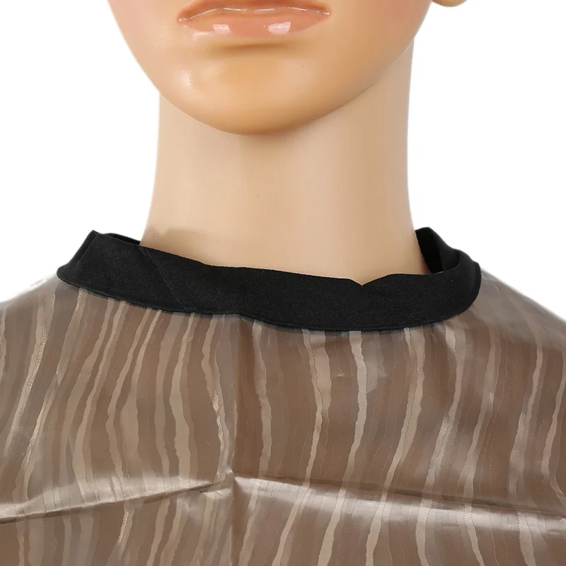 Hot 1pc Transparent PVC Hairdressing Aprons Portable for Hair Salon Waterproof Non-stick Anti-static Apron