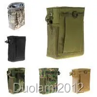Military Molle Belt Tactical Paintball Magazine Dump Drop Reloader Pouch Bag S