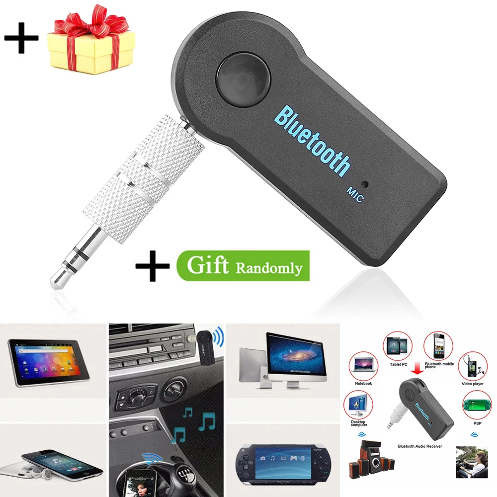Мини Bluetooth AUX 3 5 мм для автомобиля дома стерео беспроводной аудио музыкальный