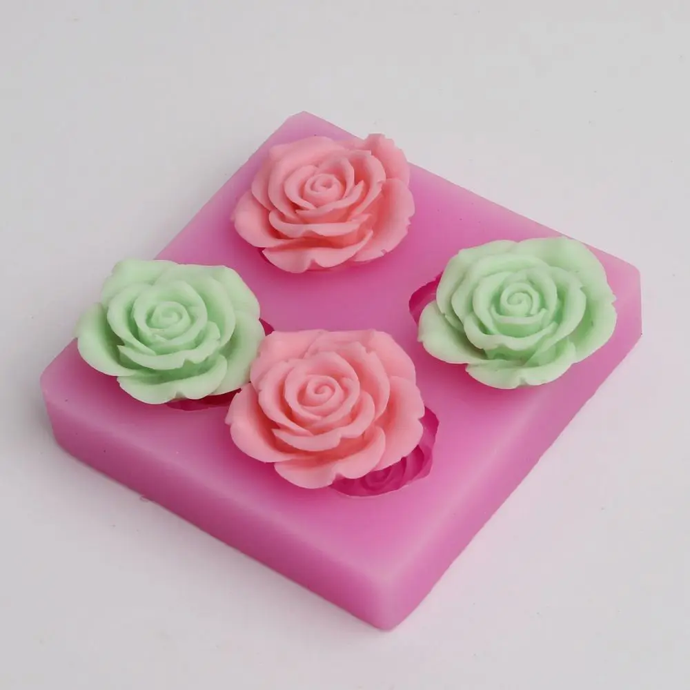 

BC017 Flowers Silicone Mold for Fondant, Cake Decorating Chocolate Cookie Soap Fimo Polymer Clay Resin
